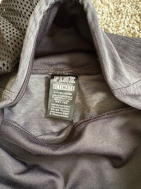 PINK Victoria's Secret Ultimate Hoodie in Charcoal Gray